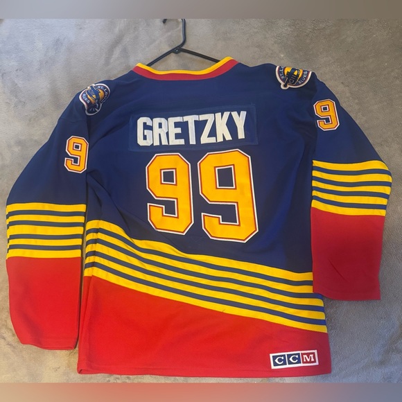 St Louis Blues Wayne Gretzky CCM Blue 1995/96 NHL Power Play Jersey Size 52